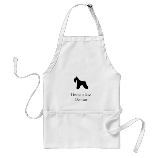 Miniature Schnauzer Apron Standaard Schort (Voorkant)