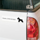 Miniature Schnauzer Bumpersticker (Op Truck)