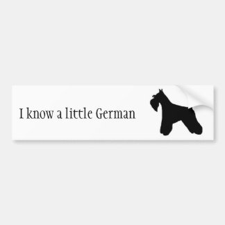 Miniature Schnauzer Bumpersticker