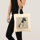 Miniature Schnauzer Canvas tas (Voorkant (product))