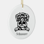 Miniature Schnauzer chien ornement (Droite)