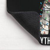 Miniature Schnauzer Christmas I'm Fine Everything Muismat (Hoek)