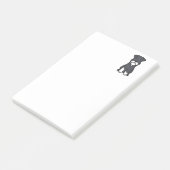Miniature Schnauzer Dog Cartoon Post-it® Notes (Schuin)