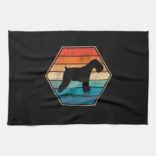 Miniature Schnauzer Dog Gift Theedoek (Horizontaal)