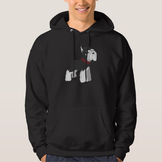 Miniature Schnauzer Dog Hoodie (Voorkant)