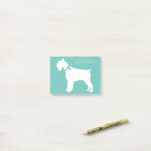 Miniature Schnauzer Dog Puppy Post-it® Notes (Op bureau)