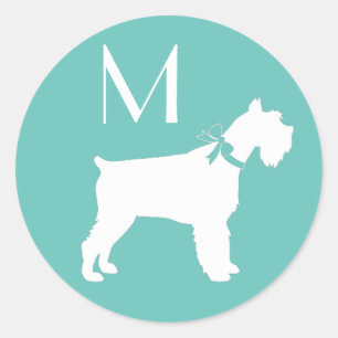 Miniature Schnauzer Dog Puppy Ronde Sticker