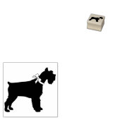 Miniature Schnauzer Dog Puppy Rubberstempel (Gestempeld)