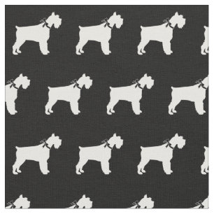 Miniature Schnauzer Dog Silhouette Pet Stof