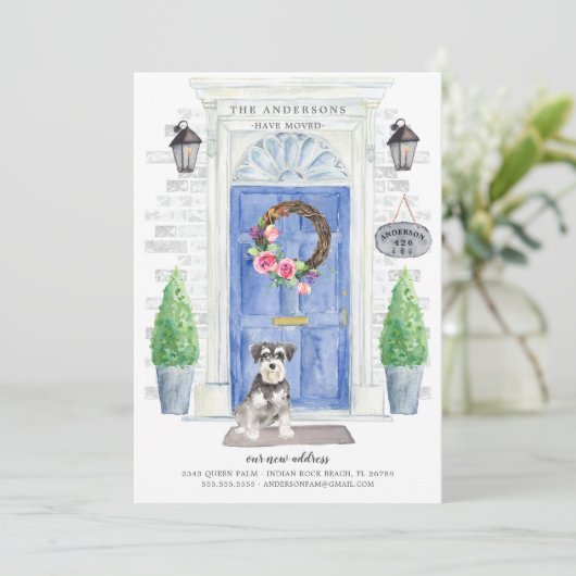 Miniature Schnauzer Faire-part de déplacement de l (Debout devant)