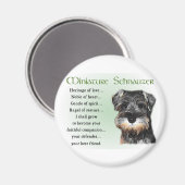 Miniature Schnauzer Gifts Magneet (Voorkant / Achterkant)