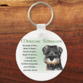 Miniature Schnauzer Gifts Sleutelhanger (Voorkant)