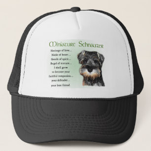Miniature Schnauzer Gifts Trucker Pet