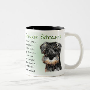 Miniature Schnauzer Gifts Tweekleurige Koffiemok