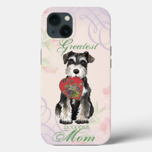 Miniature Schnauzer Heart Mam iPhone 13 Hoesje