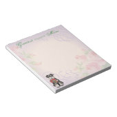 Miniature Schnauzer Heart Mam Notitieblok (Schuin)