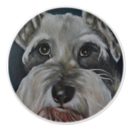 Miniature Schnauzer Keramische Knop