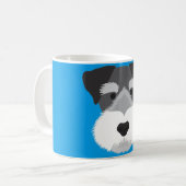 Miniature Schnauzer Koffiemok (Voorkant links)