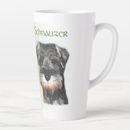 Miniature Schnauzer Latte Mok (Rechts)