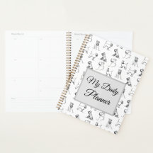 Miniature Schnauzer Line Art Motif 001 Blanc