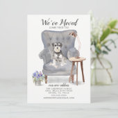 Miniature Schnauzer Moving Announcement Aankondiging (Staand voorkant)