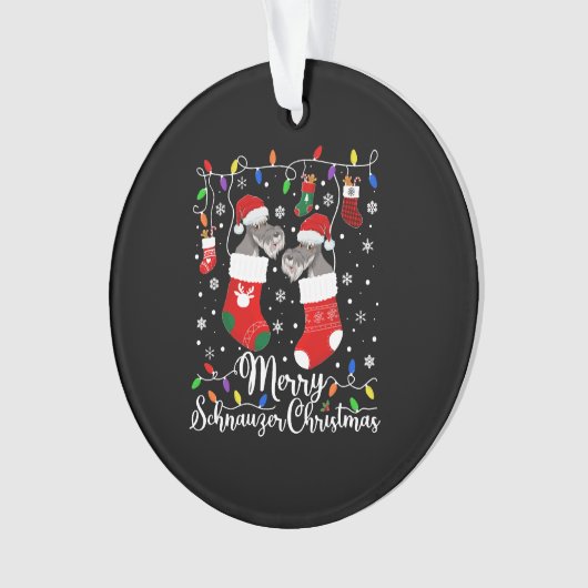 Miniature Schnauzer Noël Mini Schnauzer Noël (devant)