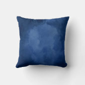 Miniature Schnauzer noir sur coussin bleu (Verso)