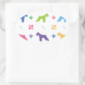 Miniature Schnauzer Ovale Sticker (Tas)