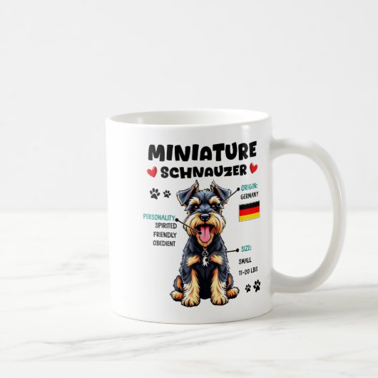 Miniature Schnauzer Owner Funny Mini Schnauzer Lov Koffiemok (Rechts)