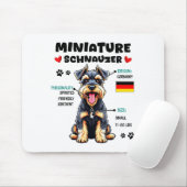Miniature Schnauzer Owner Funny Mini Schnauzer Lov Muismat (Met muis)