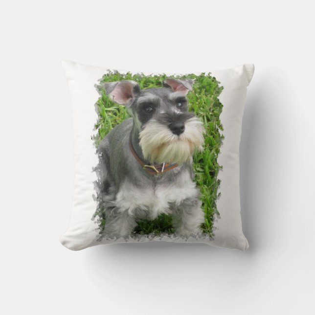 Miniature Schnauzer Pillow Kussen (Voorkant)