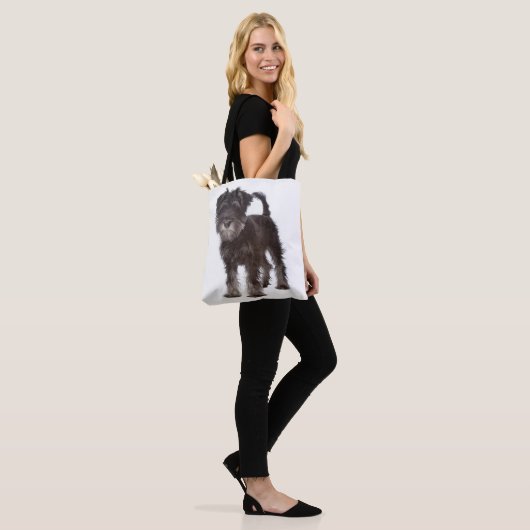 Miniature Schnauzer Puppy Dog Canvas Canvas tas (Op model)