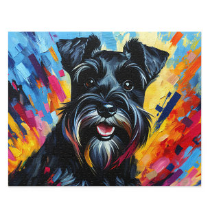 Miniature Schnauzer Puzzle : Zwergschnauzer noir