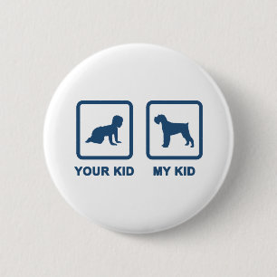 Miniature Schnauzer Ronde Button 5,7 Cm