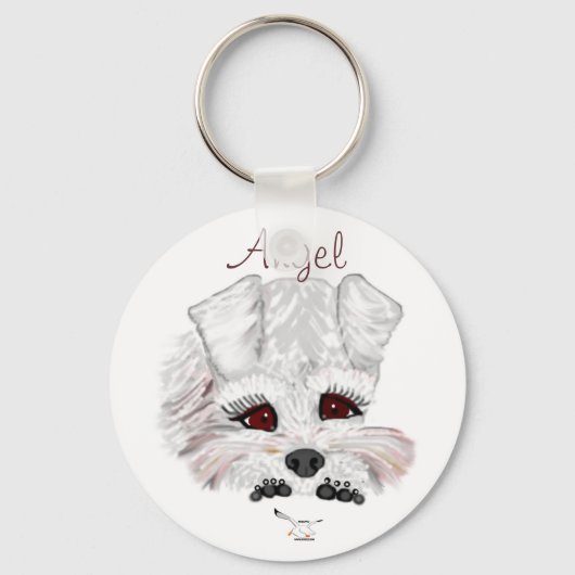 Miniature Schnauzer Sleutelhanger (Voorkant)