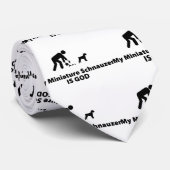 Miniature Schnauzer Stropdas (Opgerold)