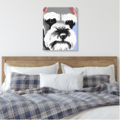 Miniature Schnauzer sur toile (Insitu(Chambre))
