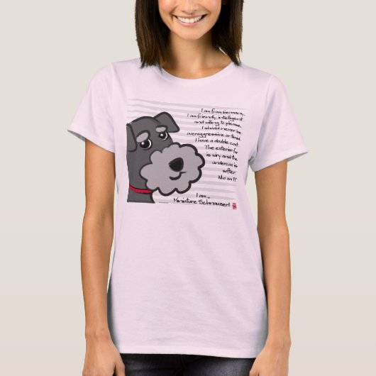 Miniature Schnauzer T-shirt (Voorkant)