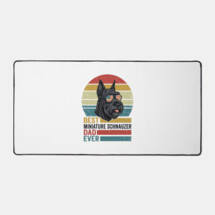 Miniature Schnauzer Vader Vintage Patriottisch T-s Bureaumat