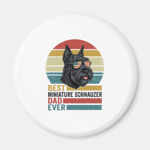 Miniature Schnauzer Vader Vintage Patriottisch T-s Magneet