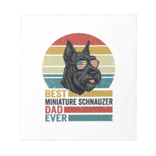 Miniature Schnauzer Vader Vintage Patriottisch T-s Notitieblok