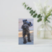 Miniature Schnauzer Visitekaartje - #3 (Staand voorkant)