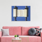 Miniature Torah Scroll, 1765 Canvas Afdruk (Insitu (Woonkamer))