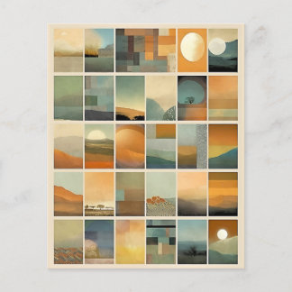 Miniaturen landschappen, rotatiescherm