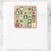 Miniatuur Advent Calendar Vierkante Sticker (Tas)