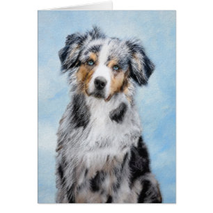 Miniatuur American Shepherd Painting - Dog Art