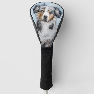 Miniatuur American Shepherd Painting - Dog Art Golfheadcover
