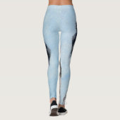 Miniatuur American Shepherd Painting - Dog Art Leggings (Achterkant)