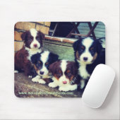 Miniatuur Australian Shepherd Puppy Mousepad Muismat (Met muis)