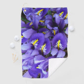Miniatuur Blue Iriss Spring Floral Golfhanddoek (Insitu)